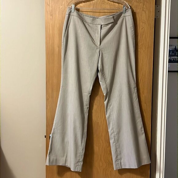 White House Black Market Pants - White House Black Market Flare Leg Beige Pants 16R